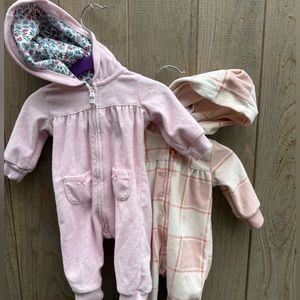 3 month size zipper fleece baby outfits for baby girl